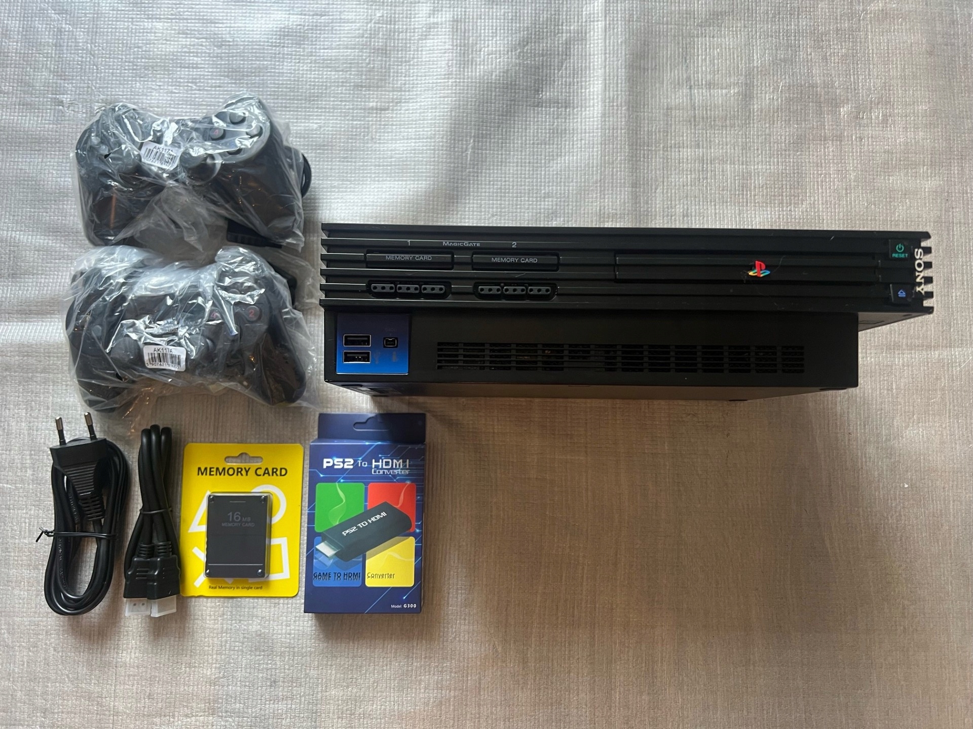 KONSOLA PLAYSTATION 2 PS2 FAT ZESTAW SPRAWNA ADAPTER 2 PADY HDMI KARTA PAMI Kod producenta Sony