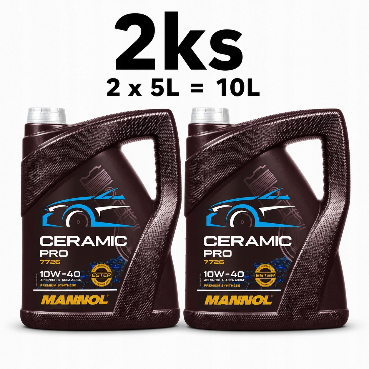 Olej silnikowy syntetyczny 7726 Mannol Ceramic Pro 10W40 5L