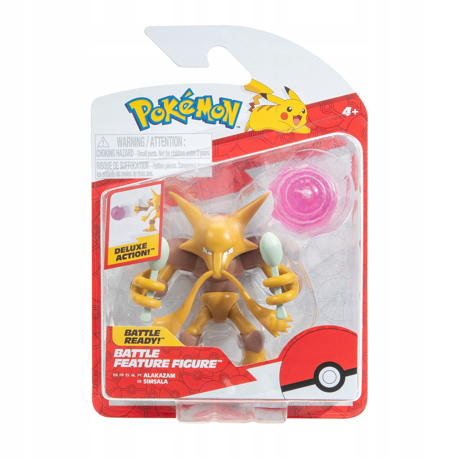 POKEMON ALAKAZAM DELUXE RUCHOMA FIGURKA AKCJI BATTLE FIGURE ORYGINALNA