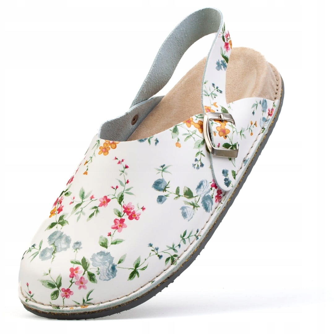 Nazouváky Zdravotní obuv kožené sandály s páskem, tvarované, velikost 44