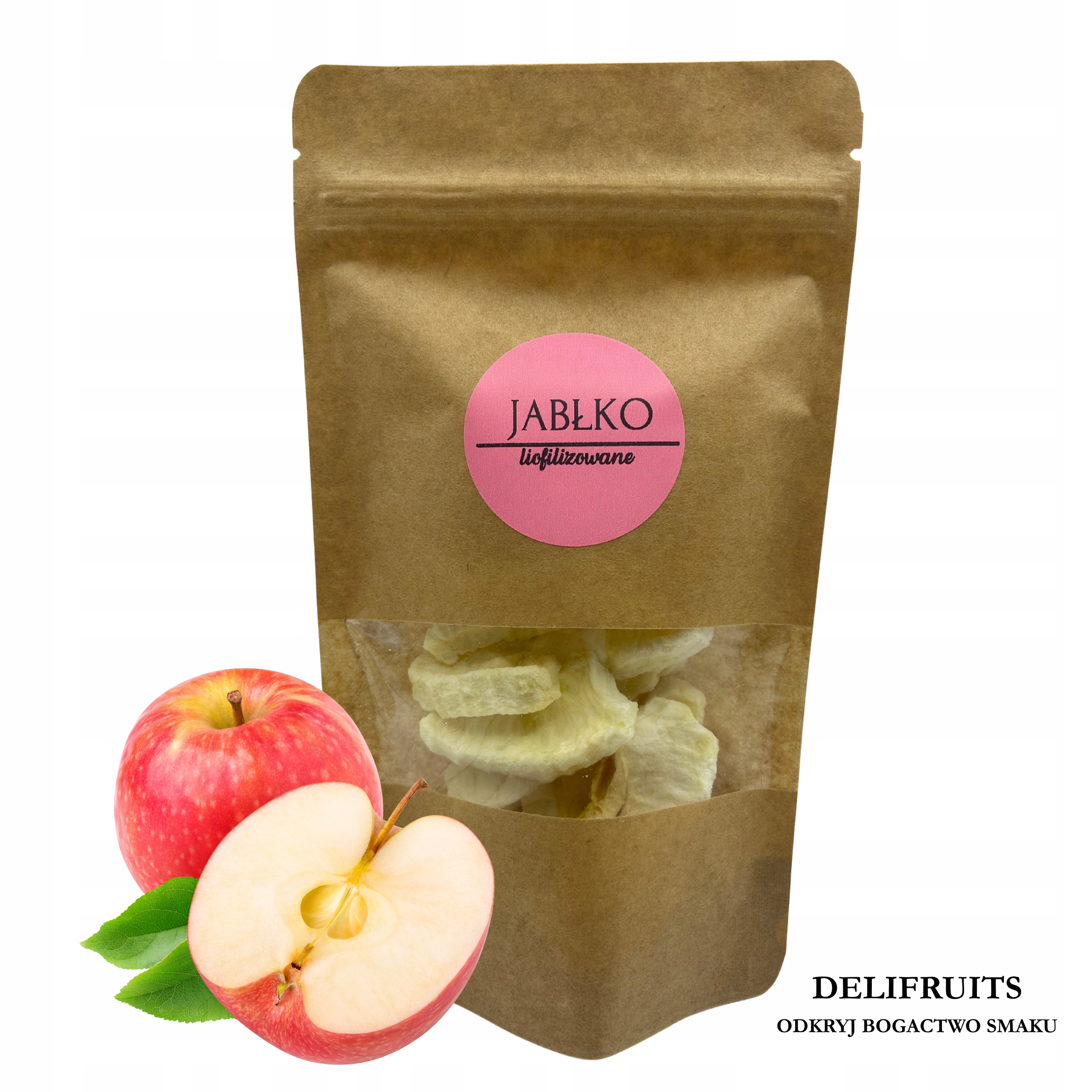 Jablko Lyofilizované Segment 500G Zdravé Ovoce Lyofilizované Delifruits