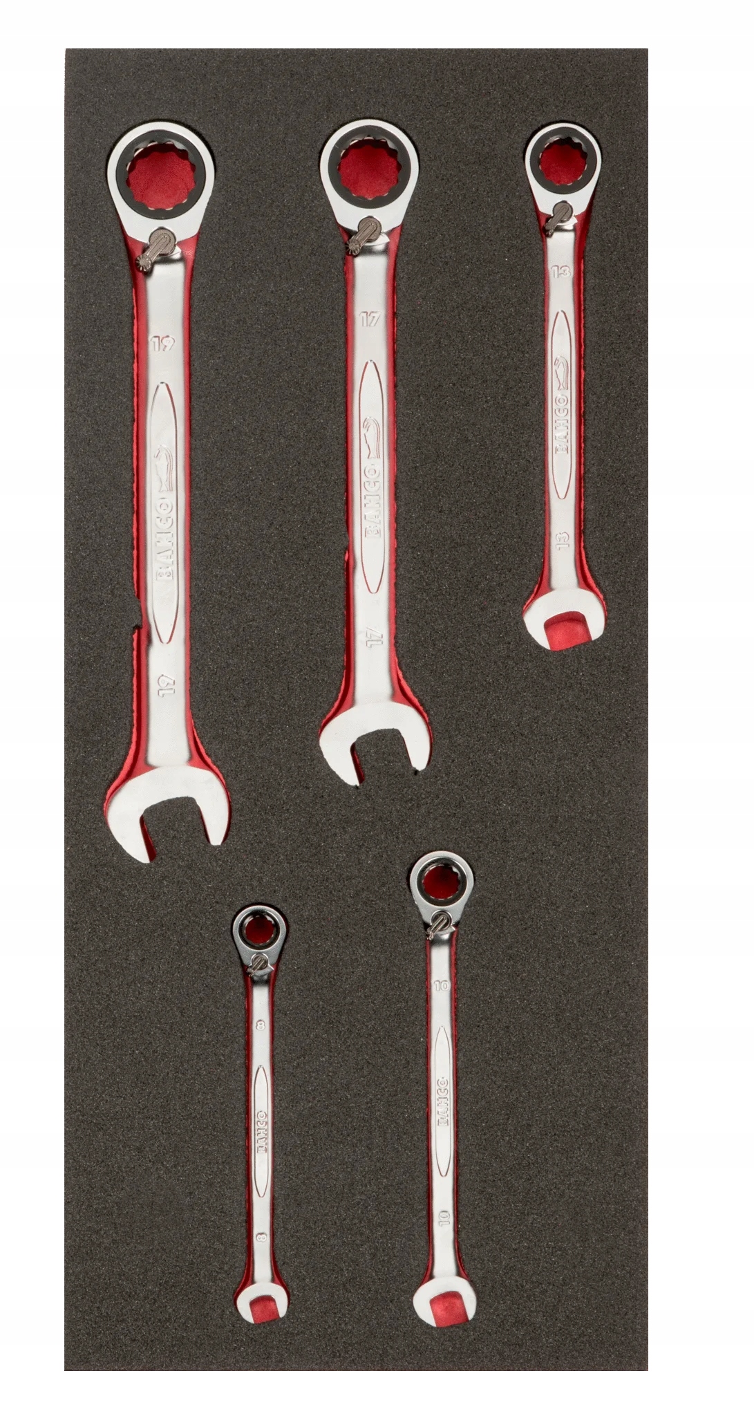 Fit&Go 1/3 Zestaw kluczy grzechotkowych we wkładce z pianki 1RM - Opakowan Marka Bahco