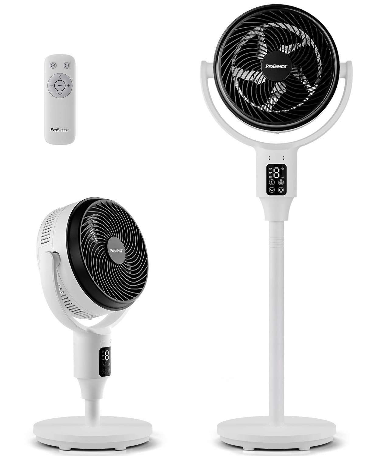 Stojanový ventilátor Pro Breeze AirFlo Smart Wi-Fi 2v1 tichý 29 dB