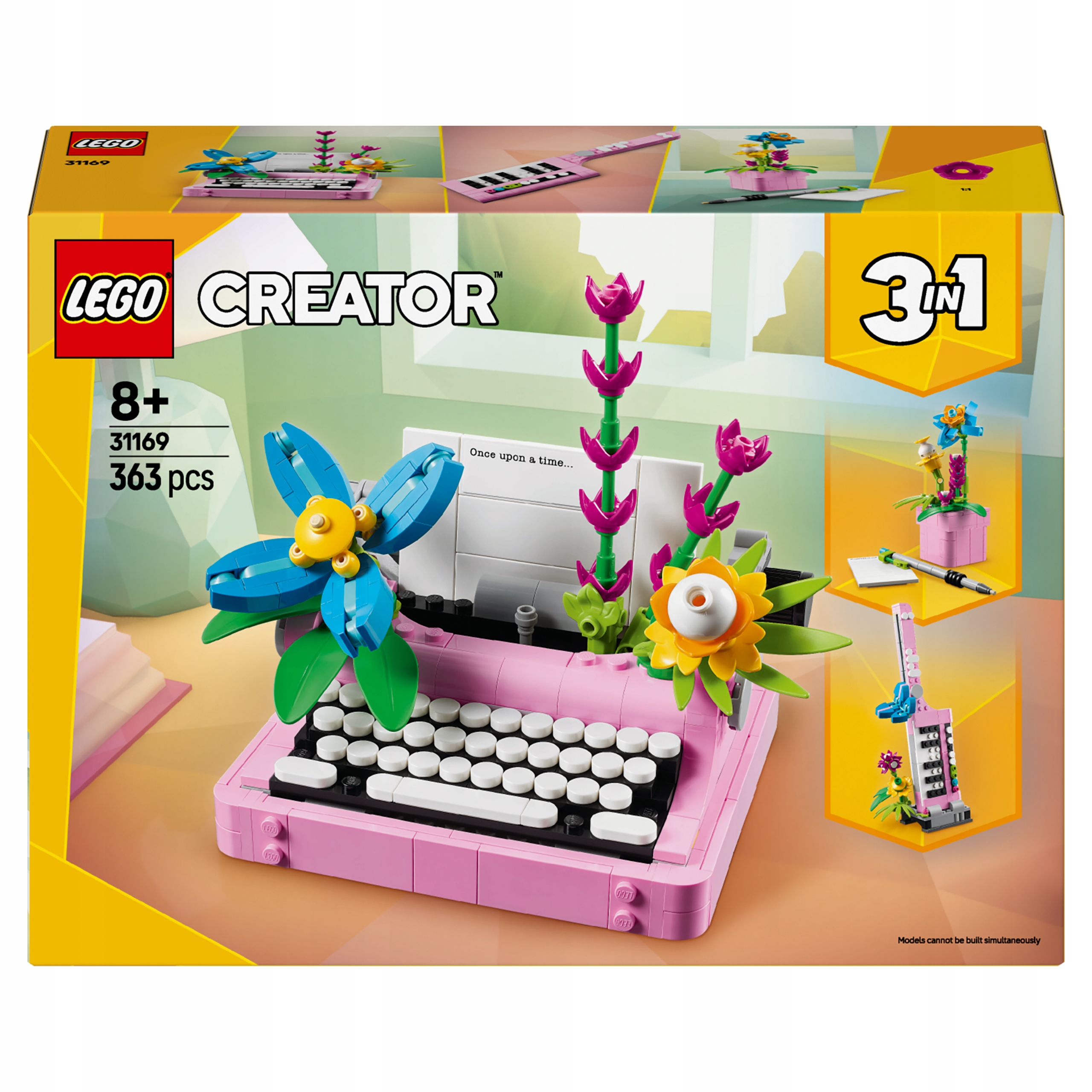 Lego Creator 3 w 1 Maszyna do pisania z kwiatami 31169