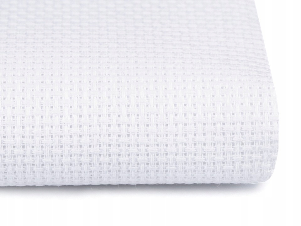 Kanva řezaná z metru Bílá 80 ok 1 mb