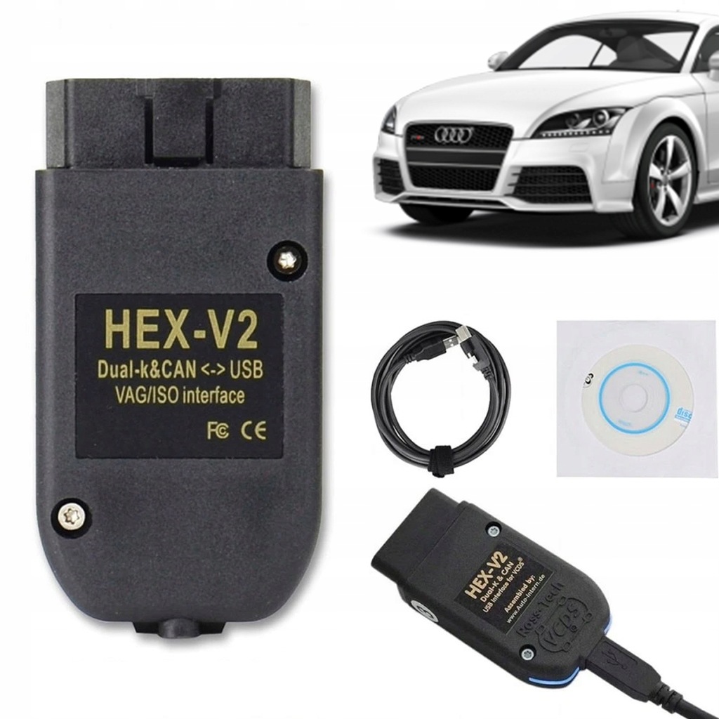 Propojovací kabel Vag H-ex V2 25.3 Eng 24.7 Pl Atmega162 FT232 K+can Vcds OBD2