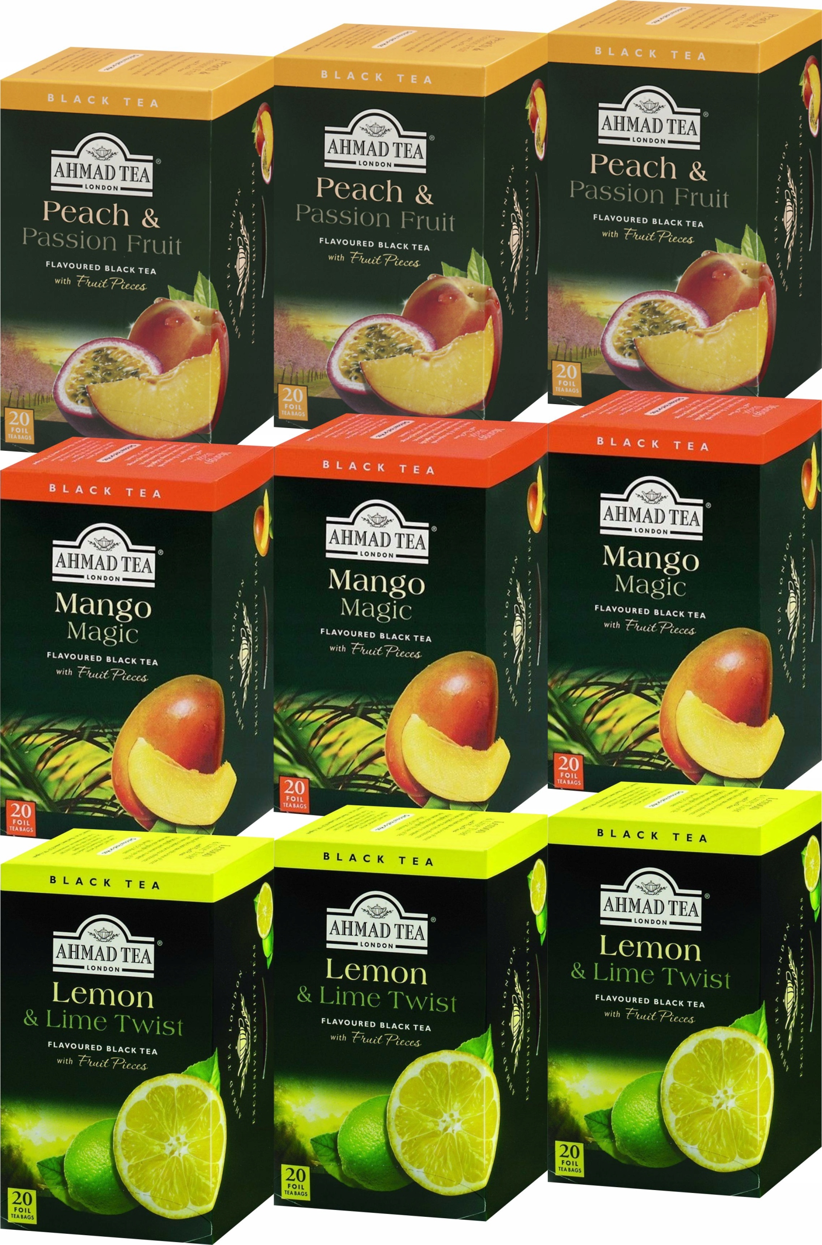 (3x3) Ahmad Zestaw Herbat Czarnych Owocowych