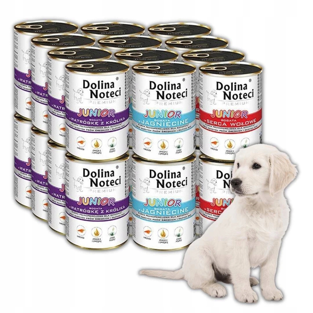 Levně Dolina Noteci Premium Junior Mix Chutí 24x400g Vlhké Krmivo pro štěňata