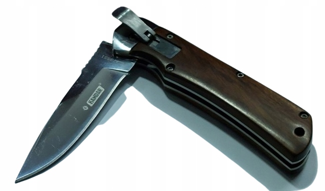 SOLIDNIE WYKONANY FAJNY NÓŻ SPRĘŻYNOWY ! Marka Kandar