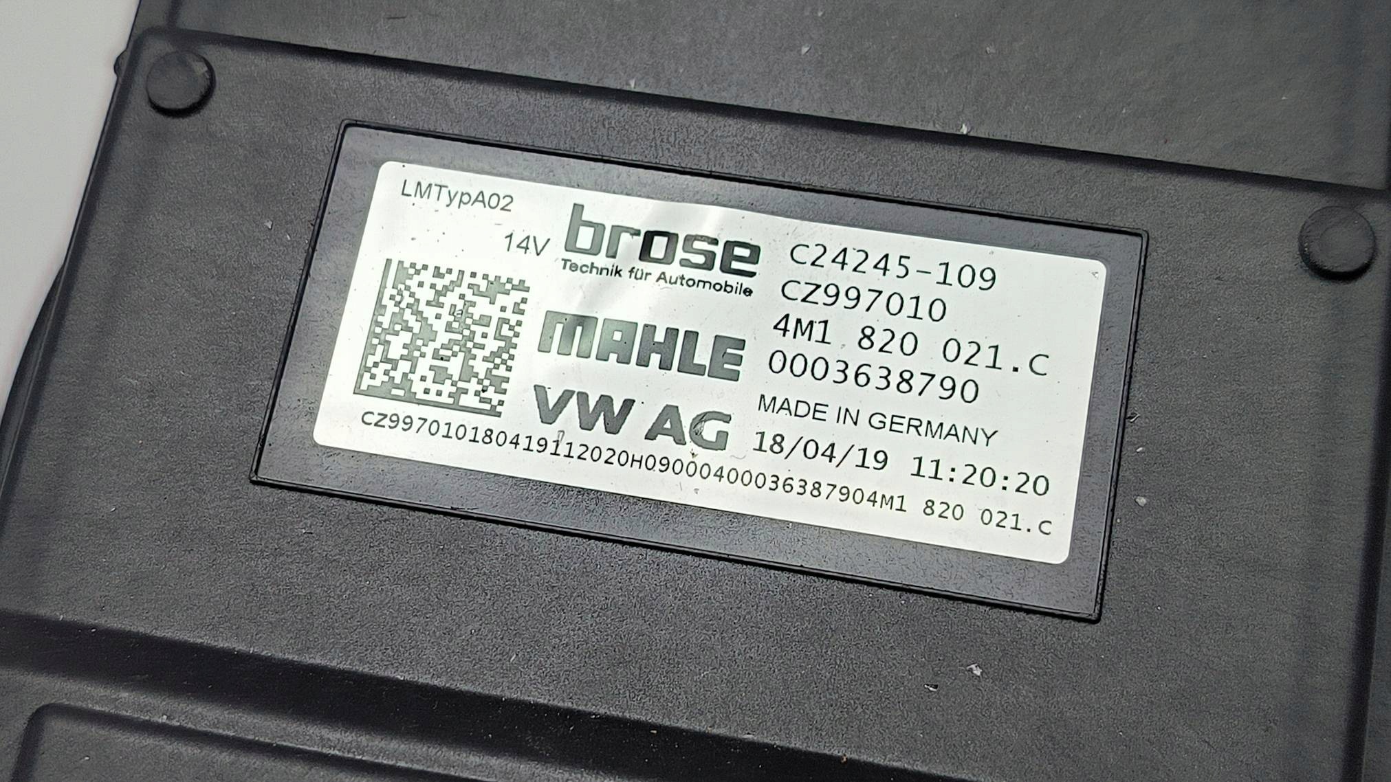 gebläse lüfter innenraum 4M1820021C AUDI A4 B9