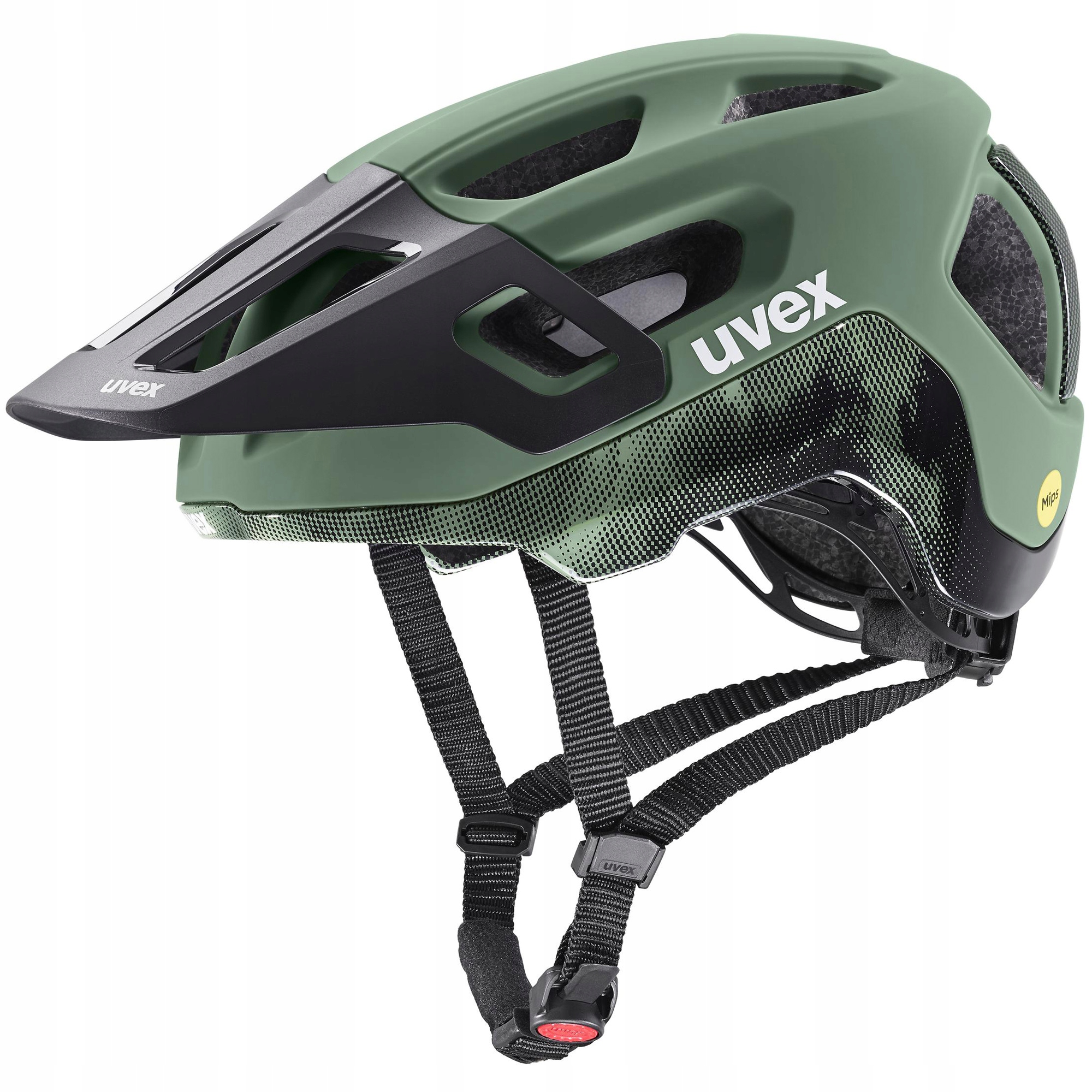 Kask rowerowy Uvex React Mips moss green 52-56 cm