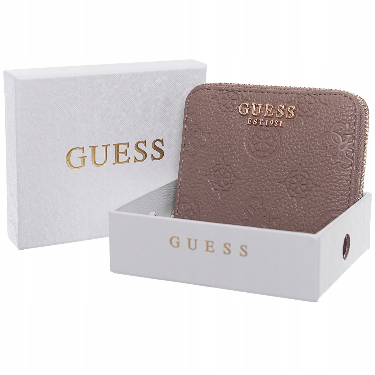 Guess Dámská Peněženka Cresidia II Slg Small Zip Béžová