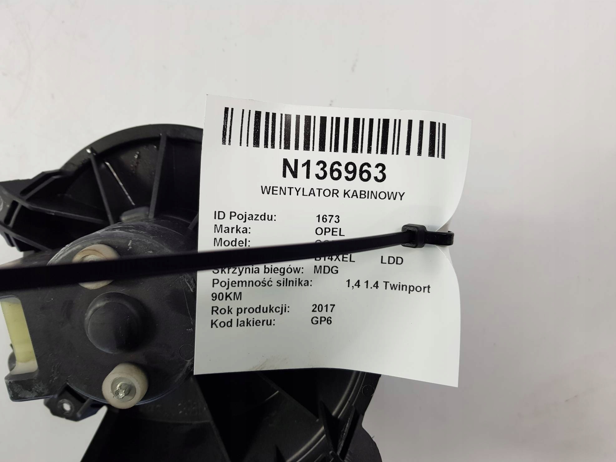 heating fan cab 164230100 OPEL CORSA E