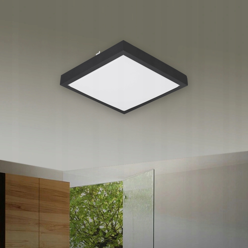 Plafon LED 2x E27 oprawa LAMPA panel CZUJNIK RUCHU MIKROFALOWY Kolekcja Solen