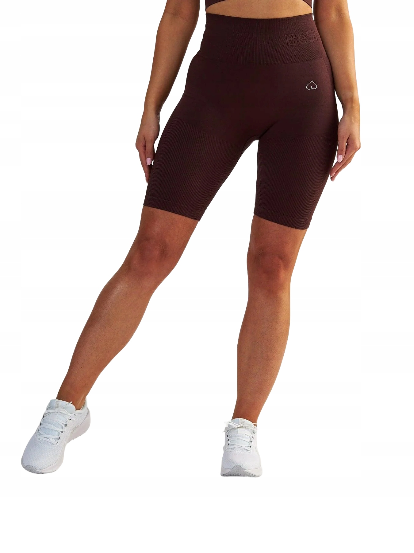 Cyklistické legíny Bikery Krátké Sportovní Žebrované Vysoký pas Modelující