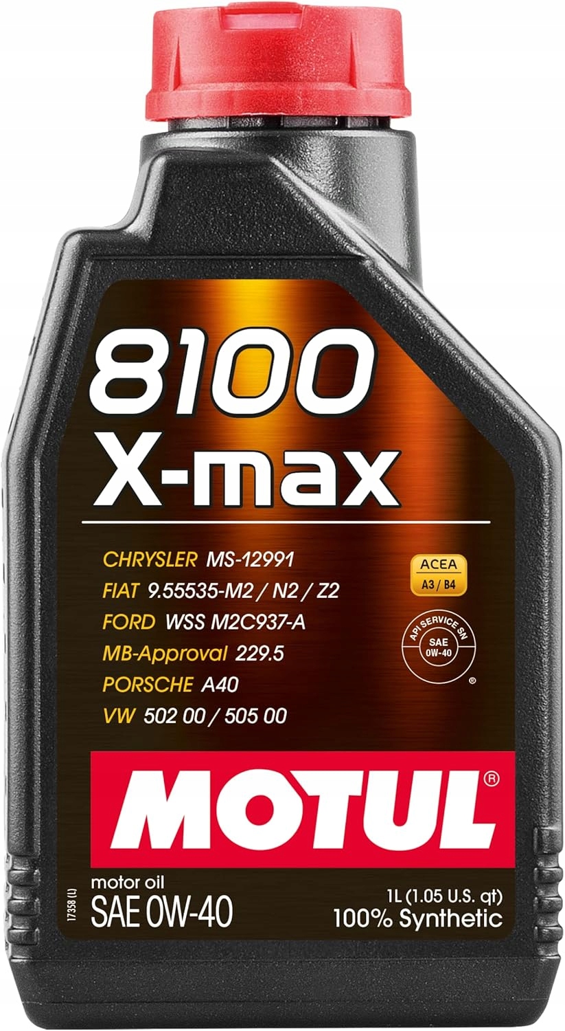Olej Silnikowy Motul 8100 X-max 0W40 1L A3/B4