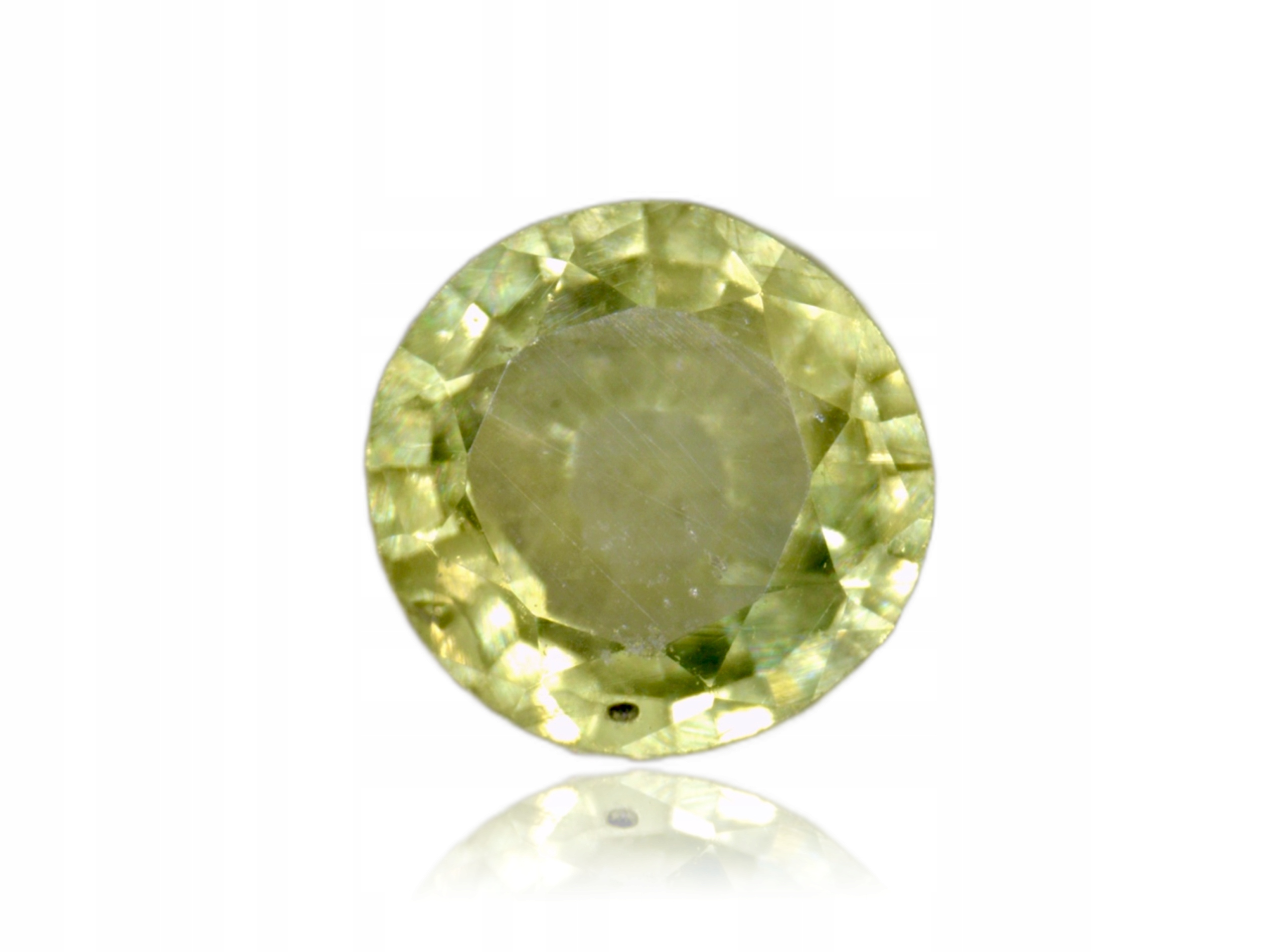 Safír 0.13ct Žlutý Kulatý eCertifikát Wbd