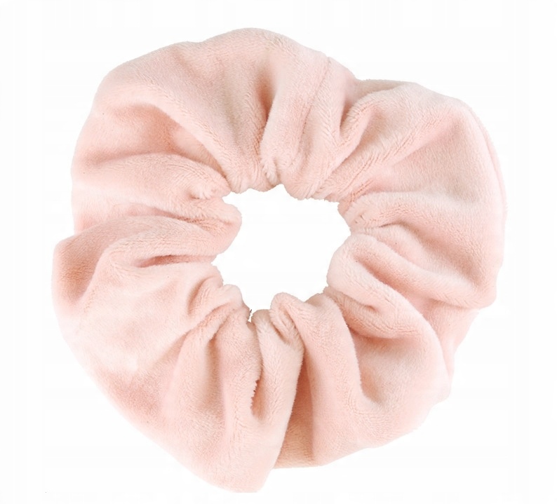 

Gumka do włosów duża Scrunchie Pudrowy róż