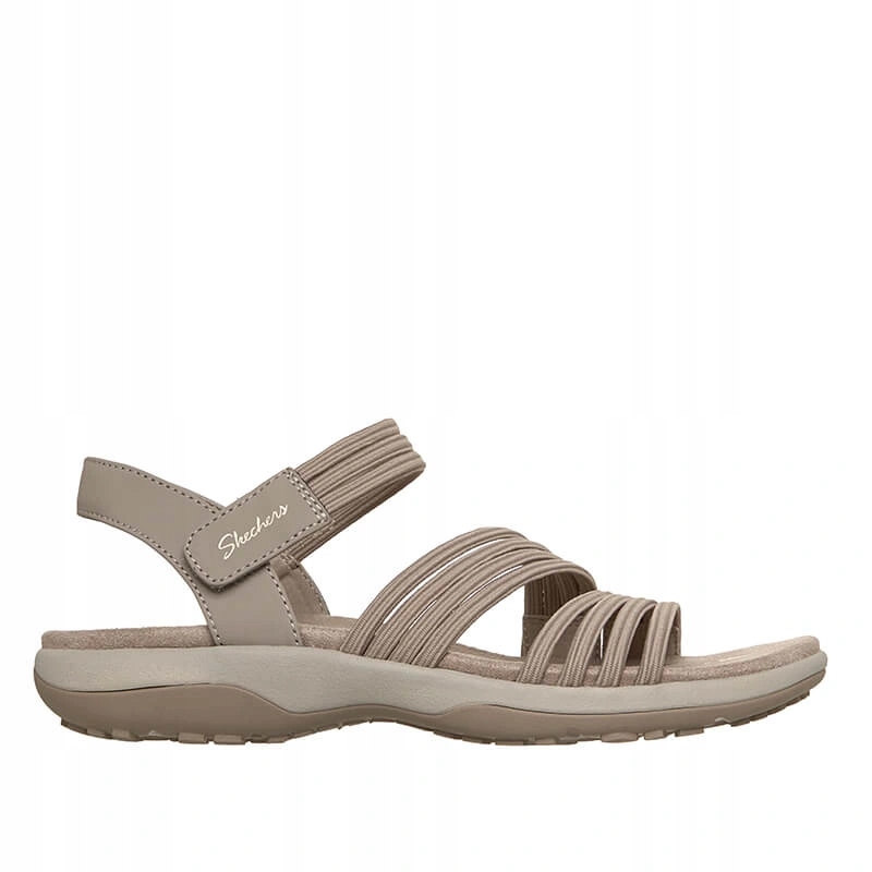 Dámské sandály Skechers 163573 Tpe Reggae Slim Coffee Run béžové