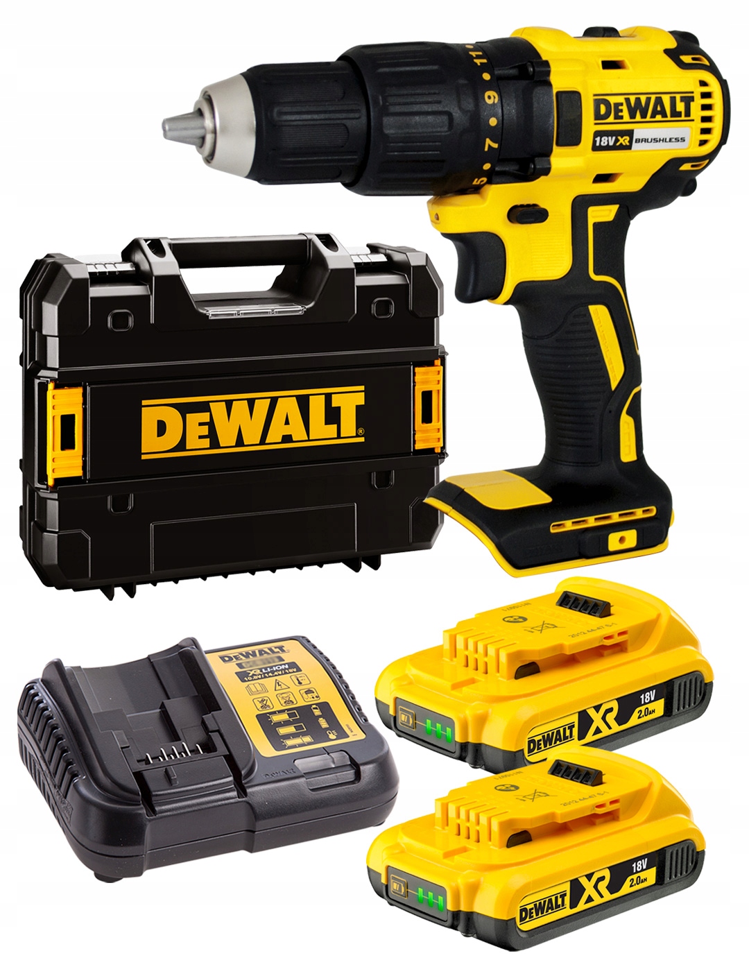 

Wkrętarka 18V 65Nm 2x2Ah 2-biegi DeWALT DCD777D2T