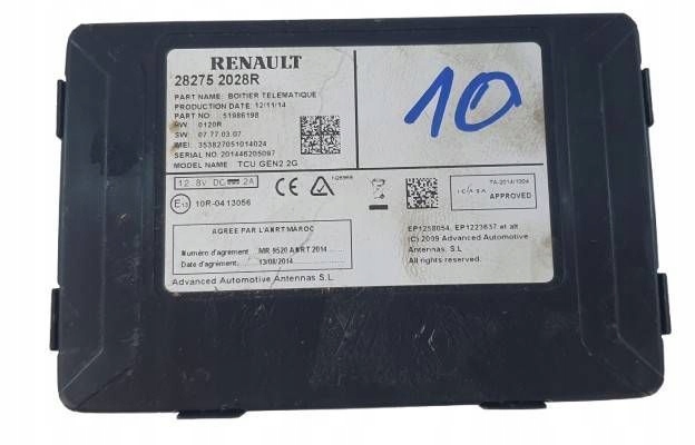 Renault Megane III 3 Scenic 282752028r computer module control unit telematyka