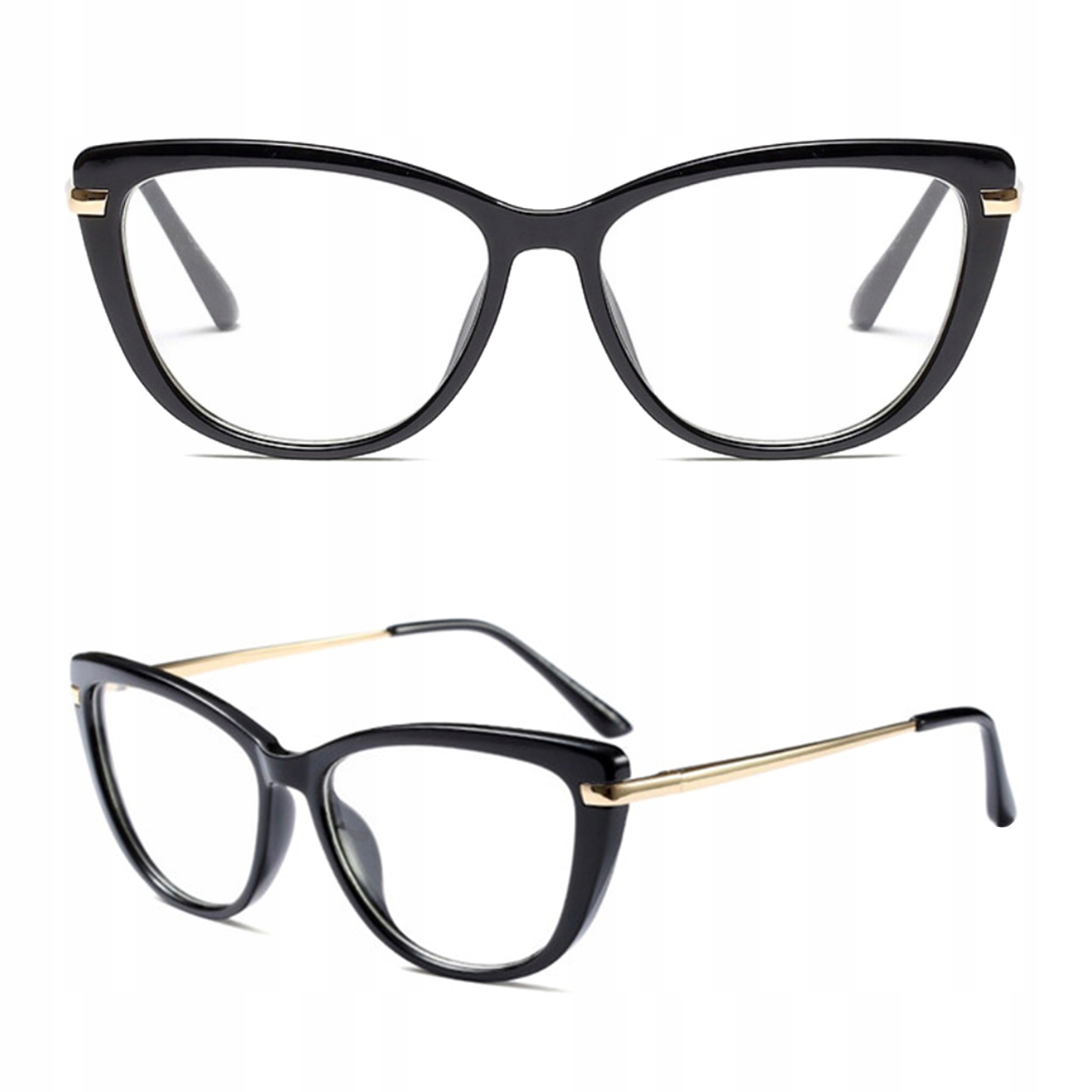 

Okulary Zerówki Damskie Kocie Oprawki Blue Block