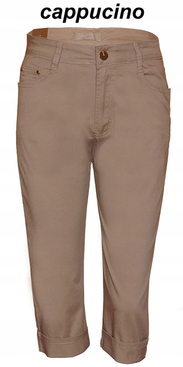 

Spodnie damskie rybaczki elastan Wyższy Stan 46