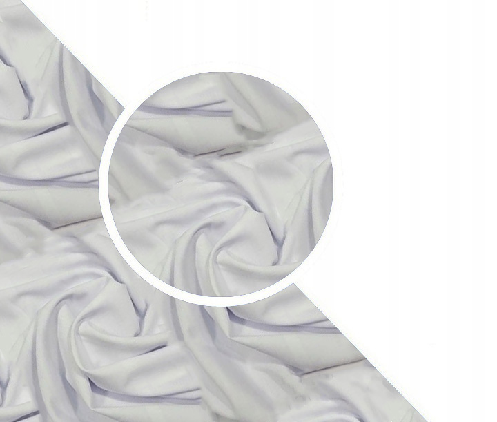 

Tkanina Na Zasłony Matowa Gładka Biała 0.5