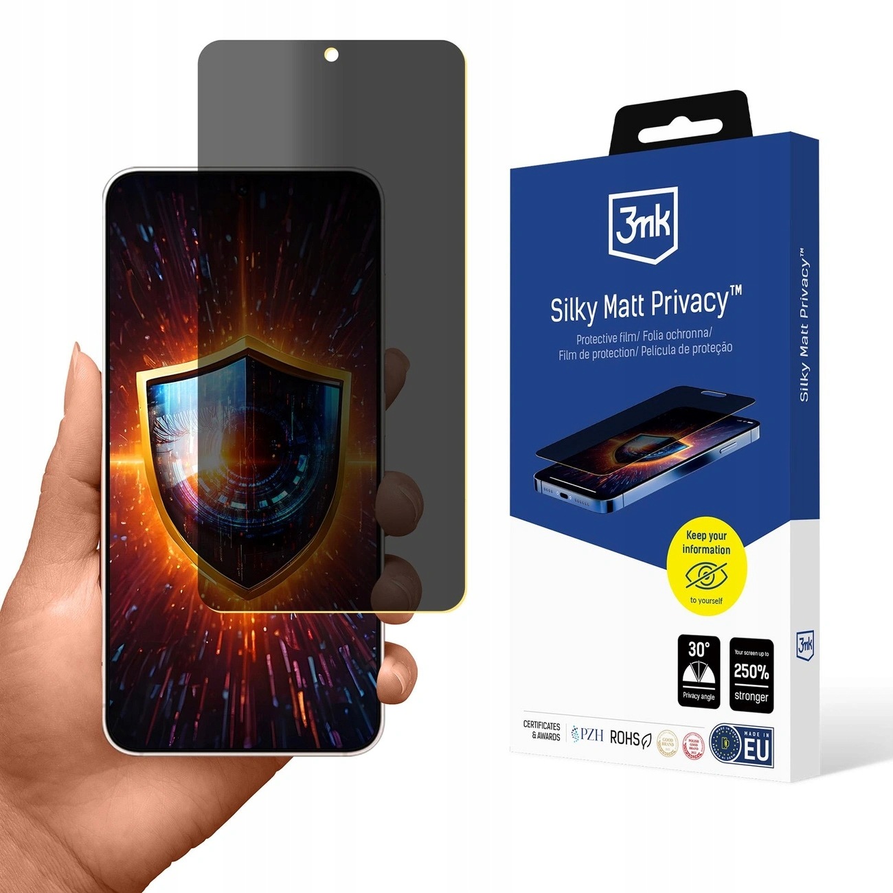 Folia 3mk Silky Matt Privacy na Samsung Galaxy S25 Edge