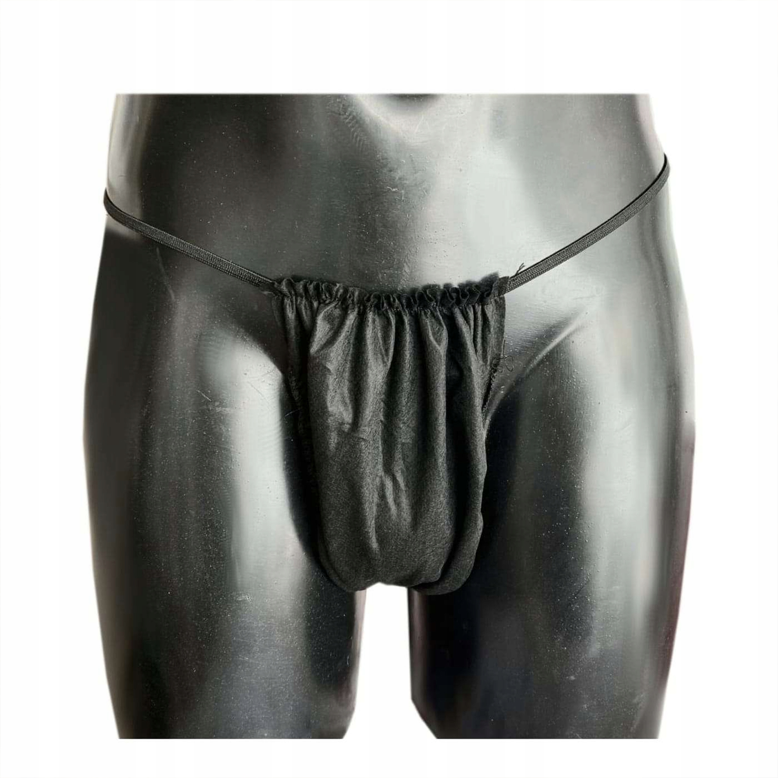 Tanga Netkané Pánské Černé M/L Kolektivně 100 ks Qms Line Premium