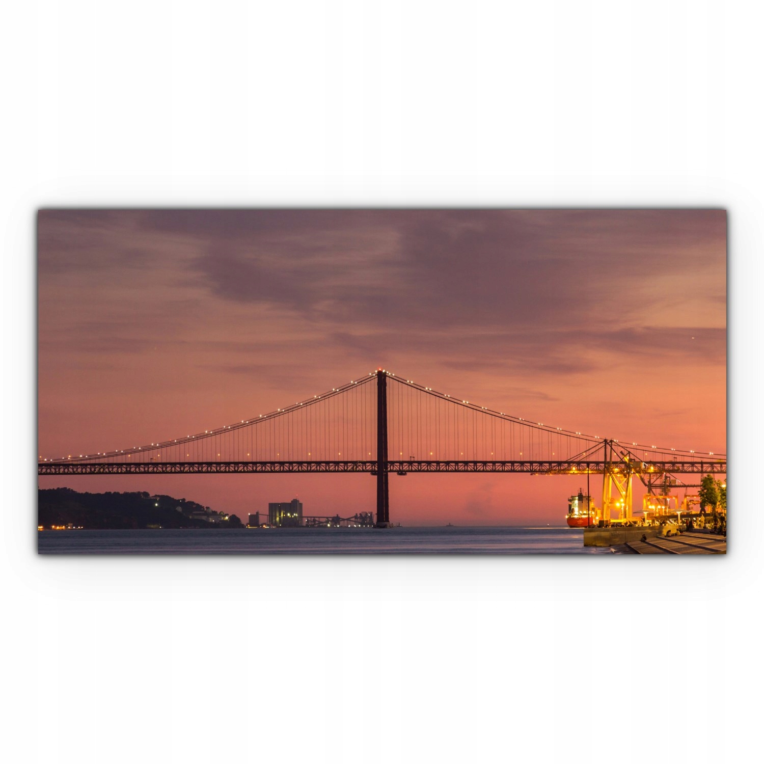 

Canvas na ramie ścienny 100x50 Most Zachód Słońca