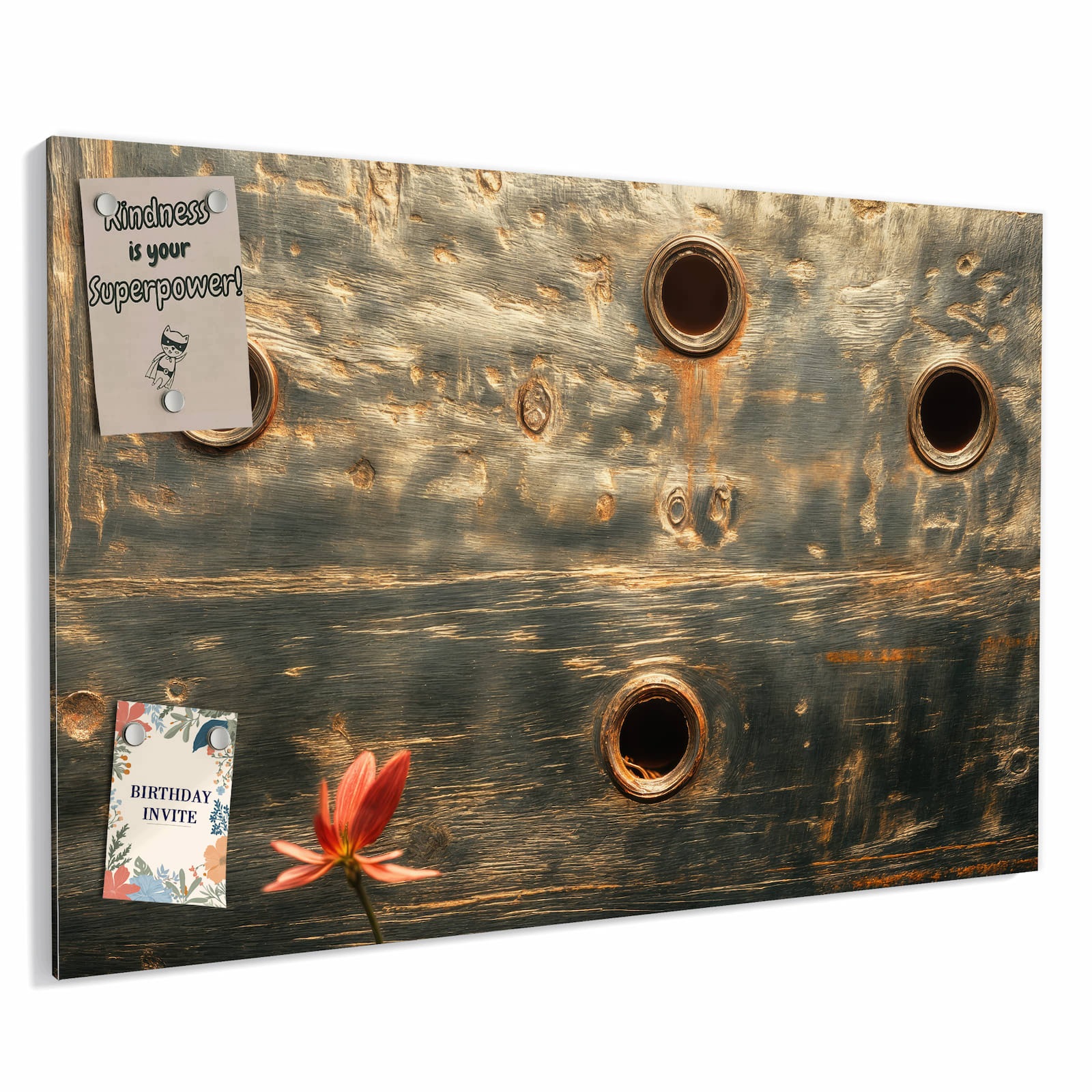 Magnetická tabule Deska kovová Vintage 60 × 40 cm