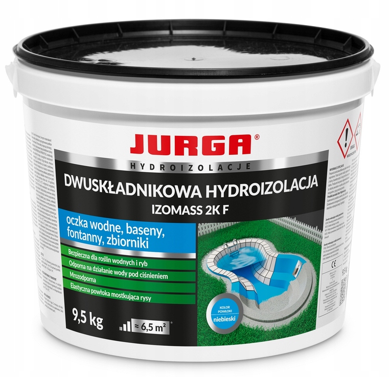Szlam Hydroizolacyjny uszczelniający hydroizolacja Dwuskładnikowa 9,5 kg