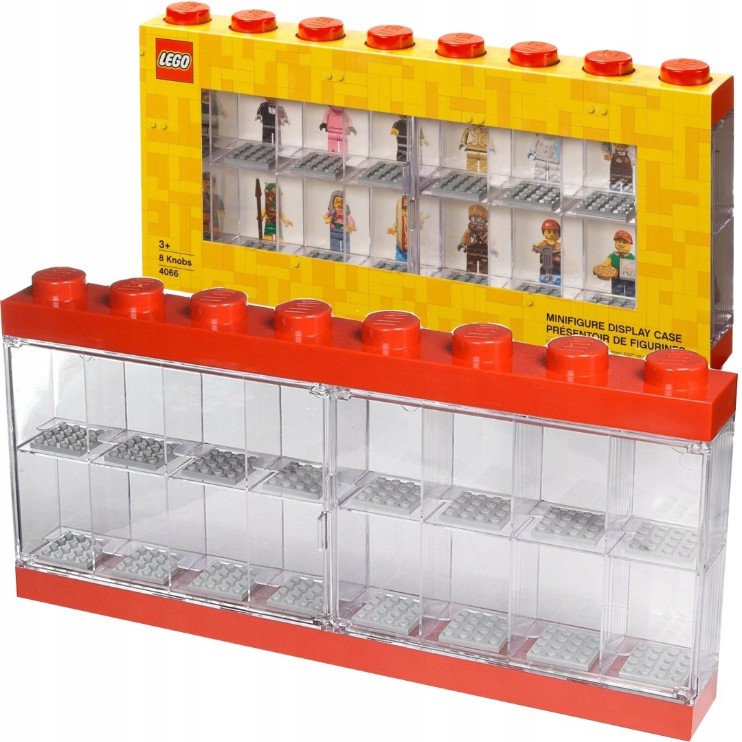 4066 Lego Červená vitrína pro 16 minifigurek Lego