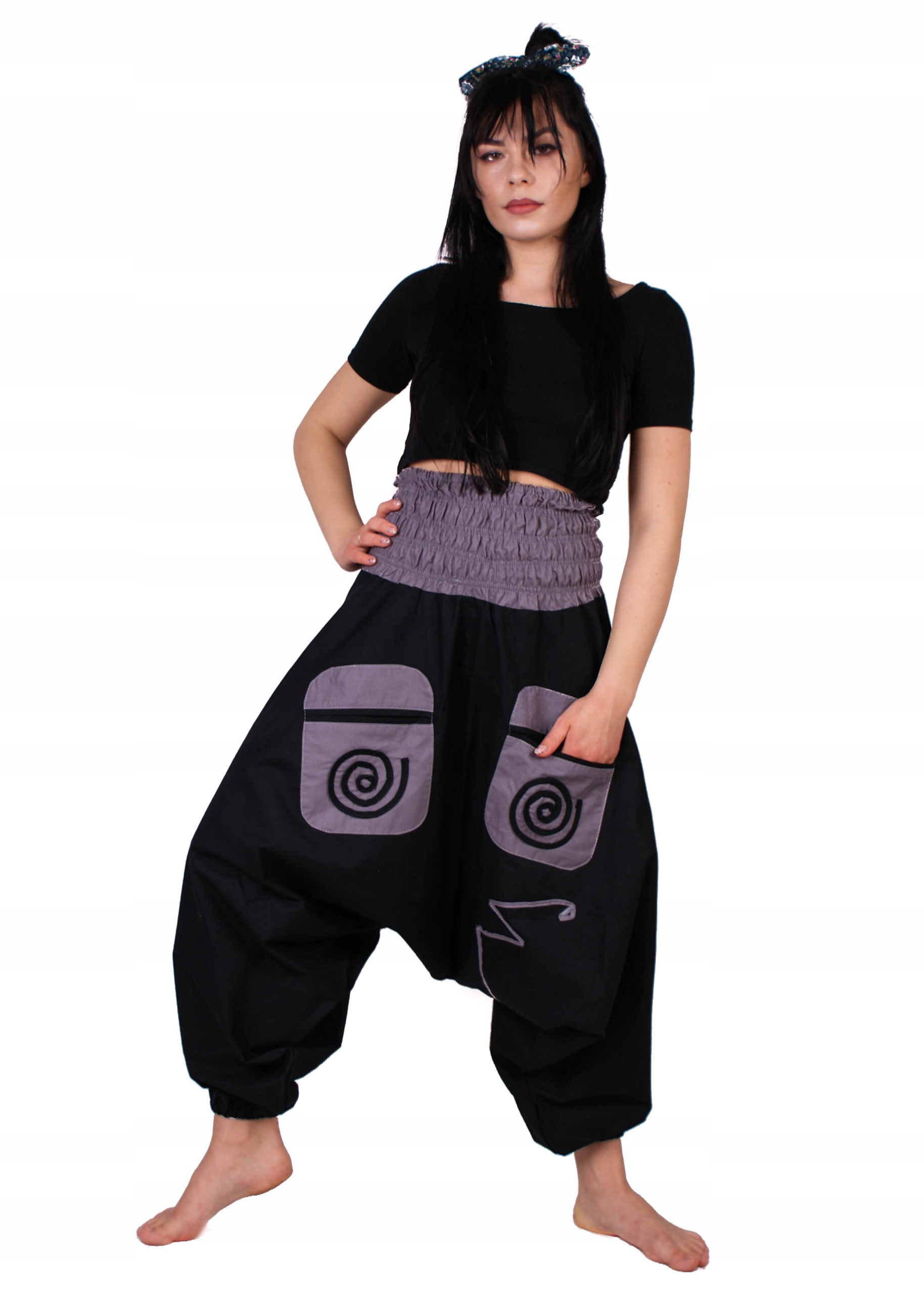 SZARAWARY BAWEŁNIANE XXL WYGODNE KOLOROWE STYLOWE Marka inna