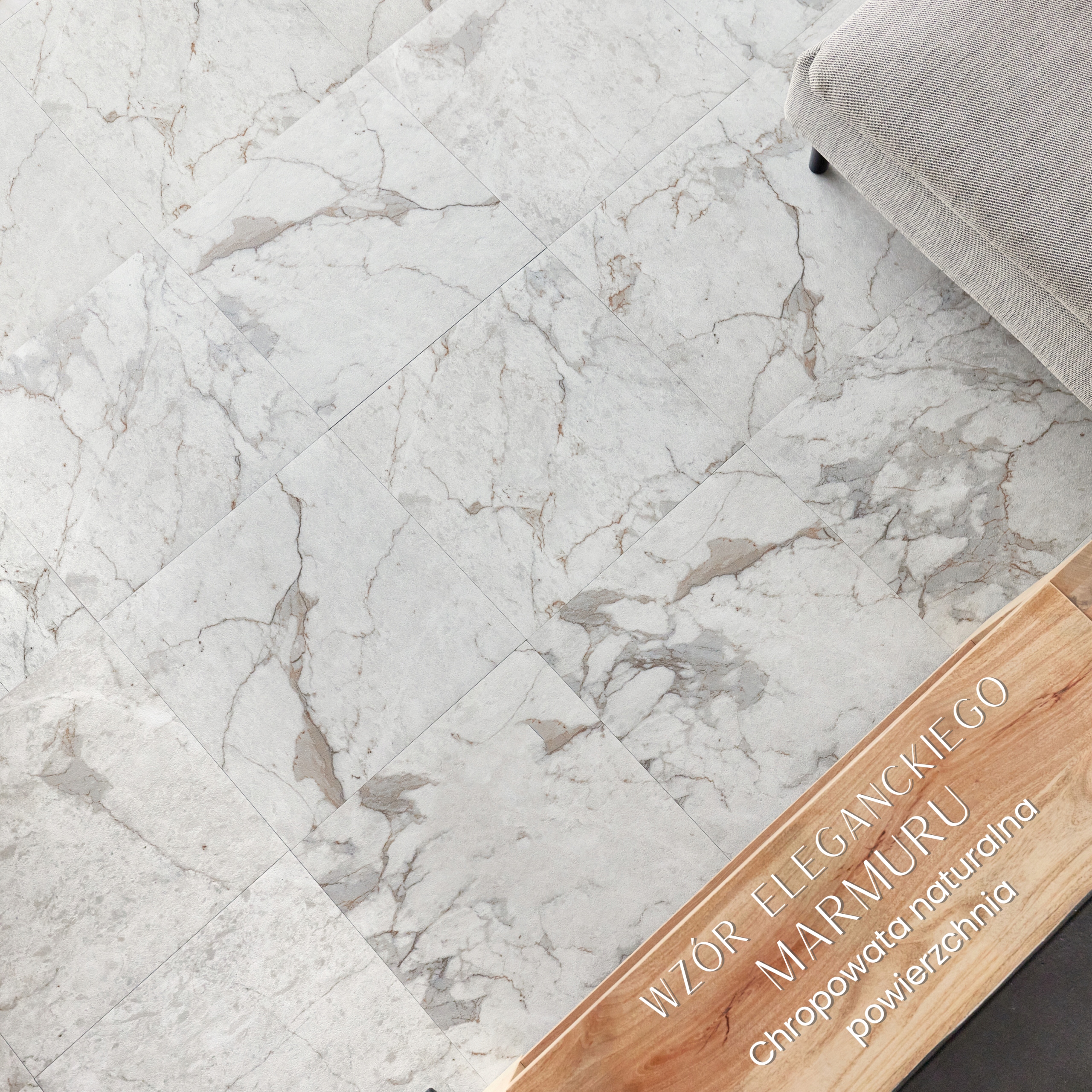 Samoprzylepna Płytka Winylowa 1 SZTUKA Szary Beż MARMUR Kafle Wodoo* Glamur Producent nieznany producent