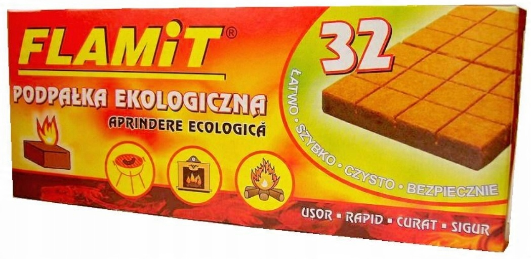 

Podpałka Eko 32 Kostki Grill Kominek Rozpałka