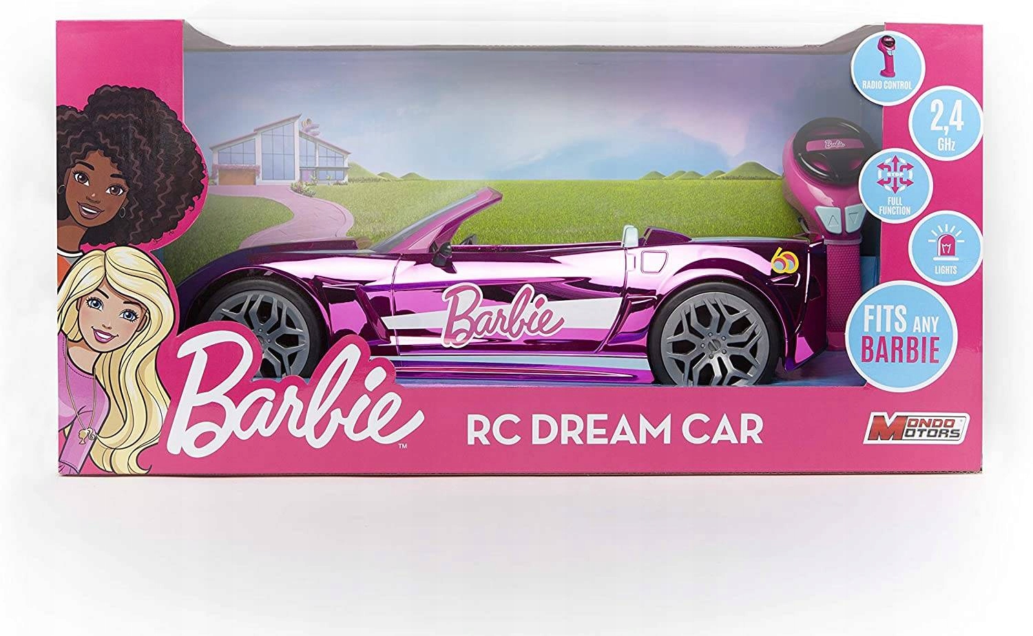 Barbie Wymarzony Kabriolet Różowy Sterowany 63619