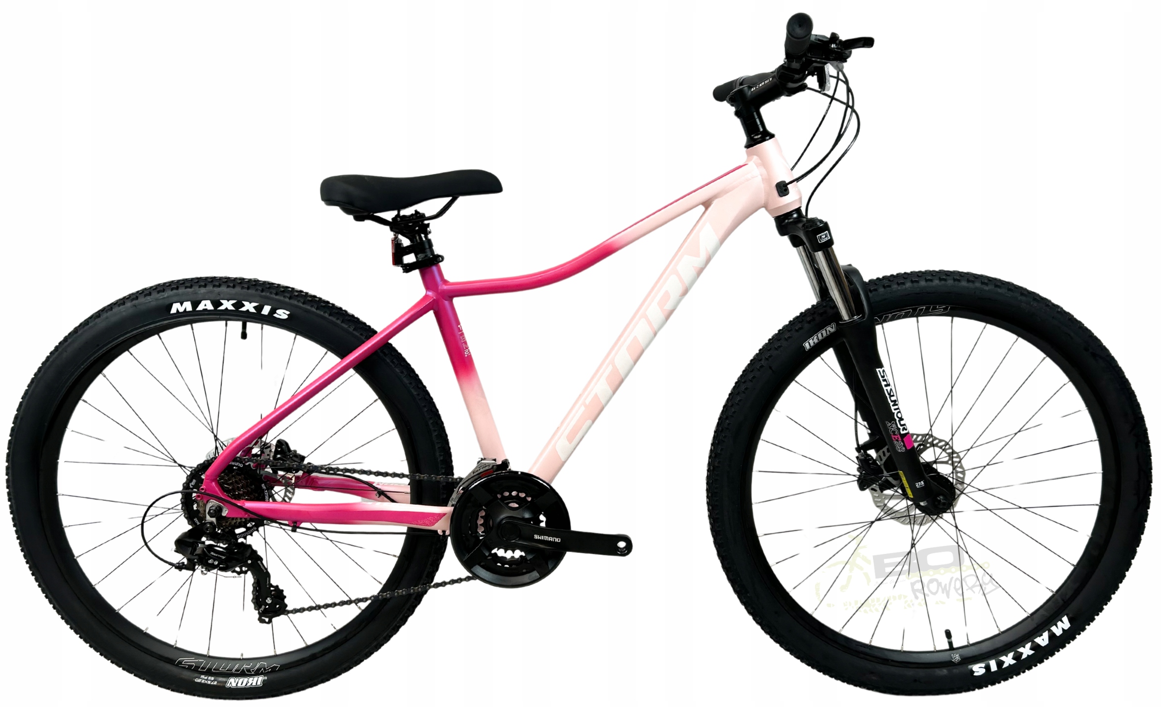 Rower Górski Mtb Storm Shark 2.0 Lady 27,5 rama 15 pudrowy różowy 2025