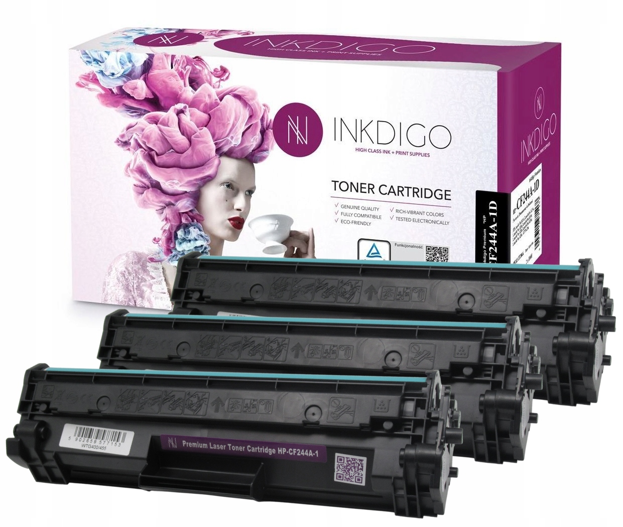 

3x Hp Laser Jet Pro Mfp M28A M28W Toner 44A CF244A