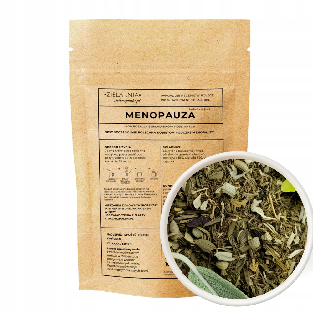 Levně Menopauza – bylinný čaj 100 g Zielarzpolski.pl