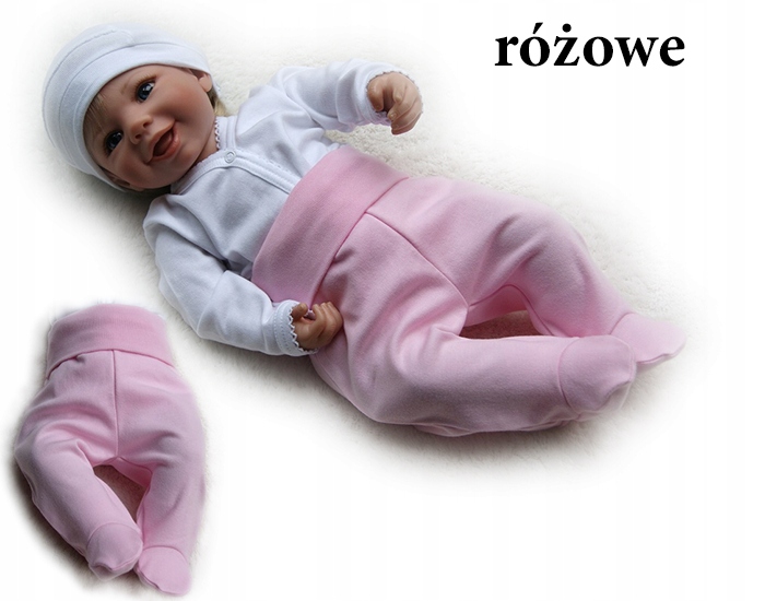 

Półśpioszki śpioszki 68 ze stopką bawełniane
