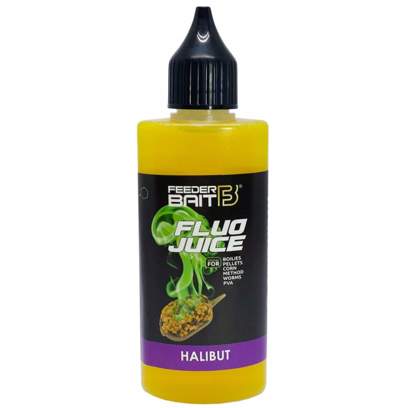 Method Booster Fluo Juice Halibut Feeder Bait
