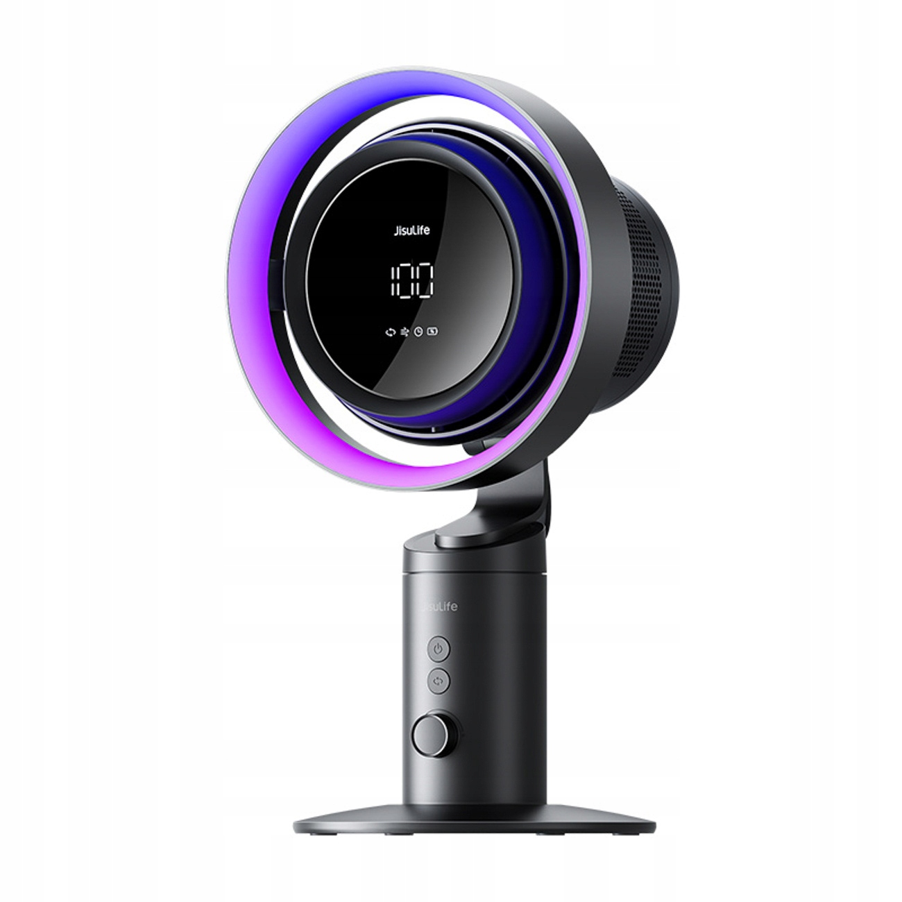 Ventilátor Veterného Mlyna Jisulife PRO3 10000MAH S Filtrom A Osciláciou – Sivý