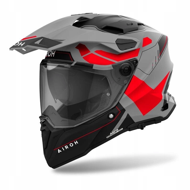 Helma Airoh Commander 2 Reveal Red Fluo Matt červená fluo šedá Darčeky