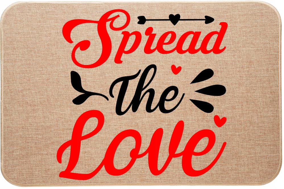 Rohožka Ľanová s potlačou s nápisom Spread the Love Darček