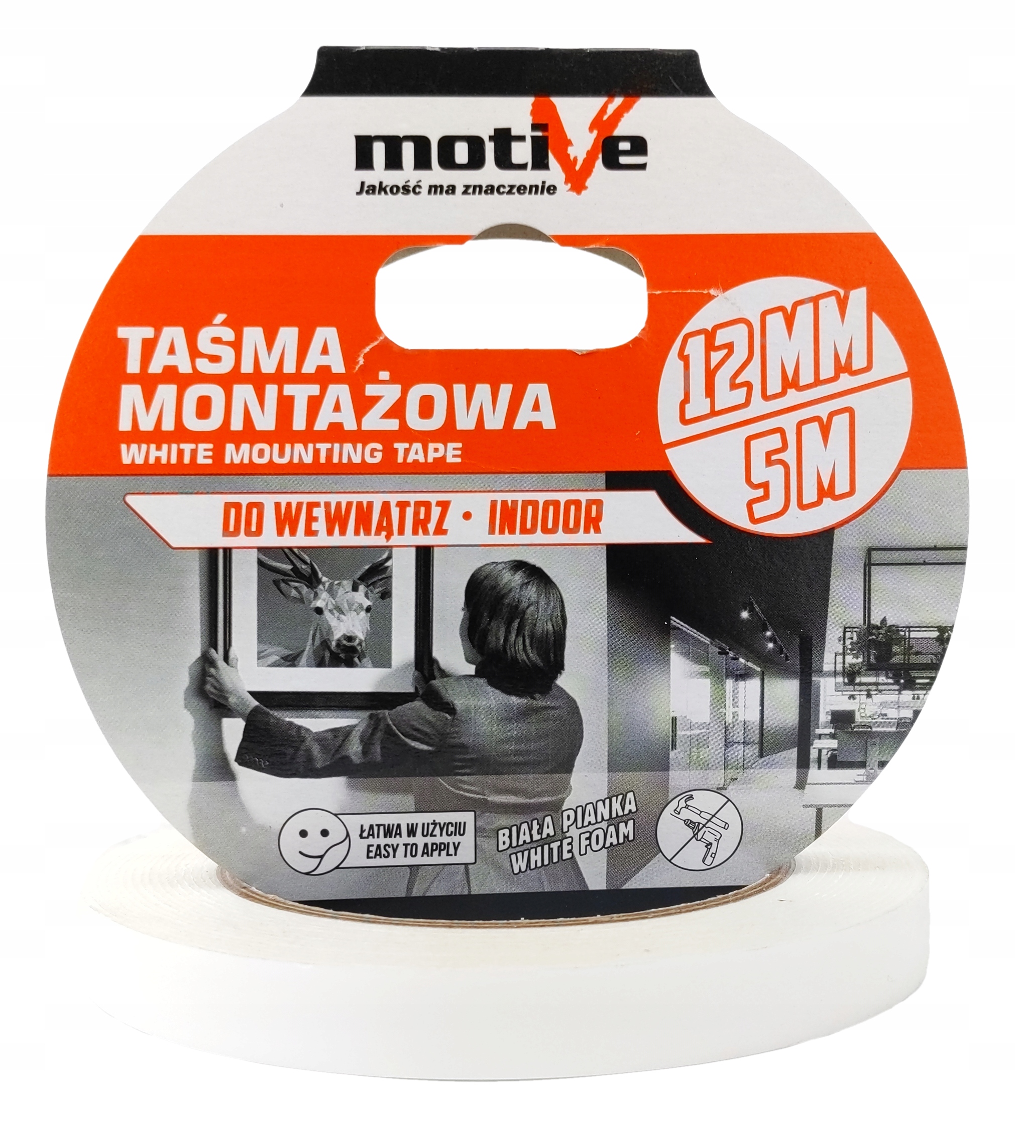TAŚMA SAMOPRZYLEPNA 2 STRONNA PIANKOWA GRUBA MOCNA