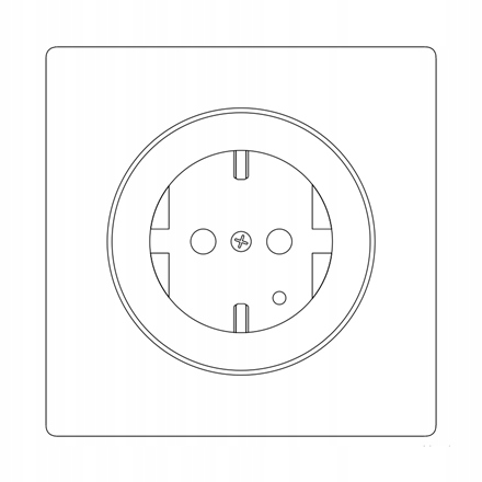 FIBARO Walli Outlet type F, Black Z-Wave EU Fibaro Marka FIBARO