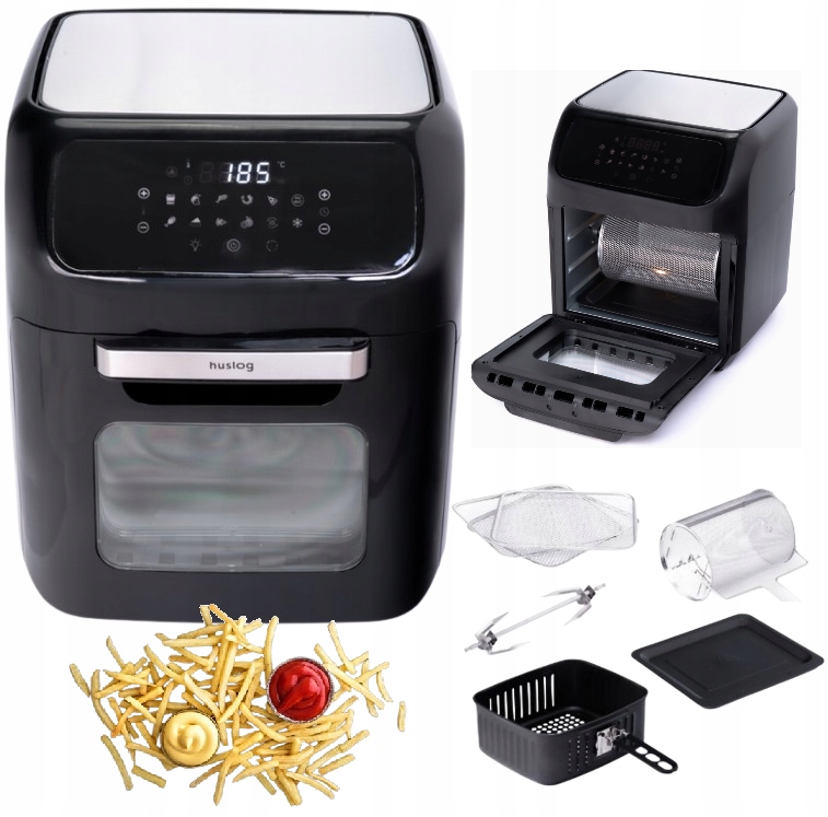 Frytownica beztłuszczowa 1800W 12programów panel dotykowy tacka kosz rożen