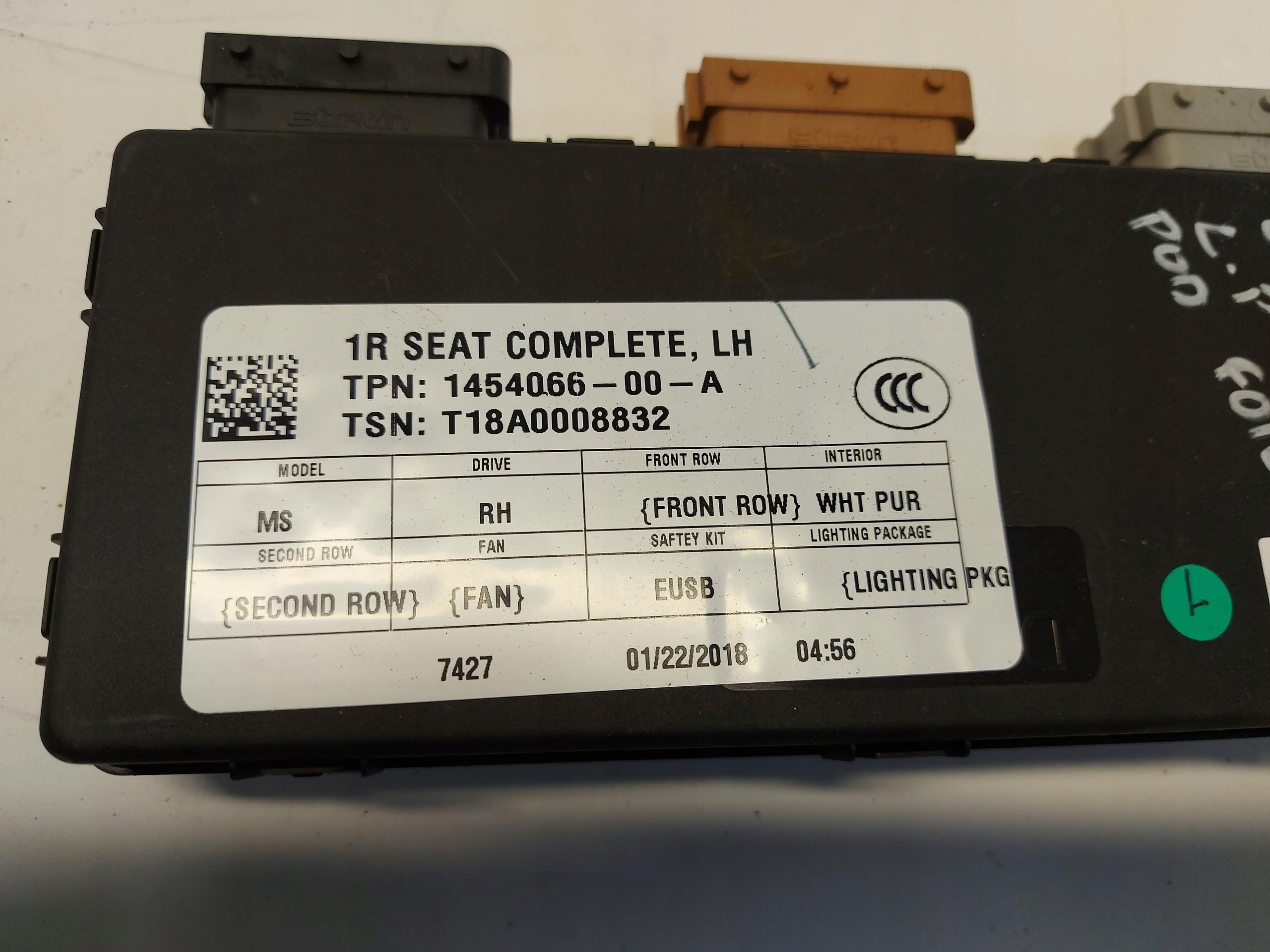 Tesla Model S LIFT module control unit seat left 1454066-00-a